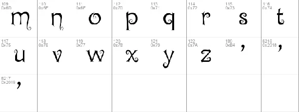 Chyga font