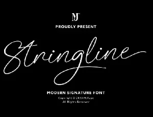 Stringline font