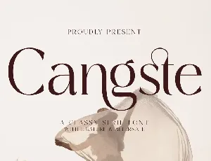 Cangste font