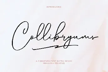 Collibryums font