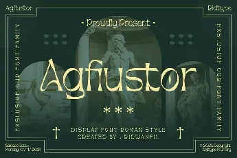 Agfiustor font