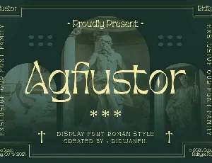 Agfiustor font