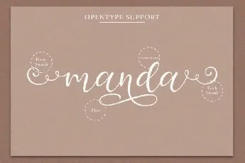 Manda – Modern Script font