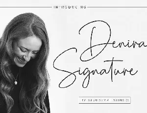 Denira Signature font