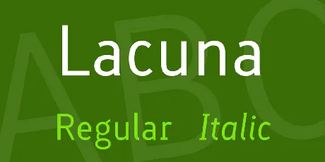 Lacuna Family font