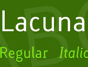 Lacuna Family font