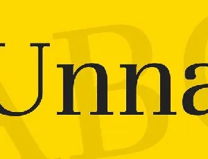 Unna font