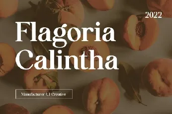 Flagoria Calintha font