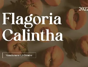 Flagoria Calintha font