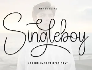 Singleboy Script font