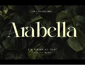 Arabella font