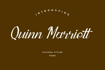 Quinn Marriott Script font