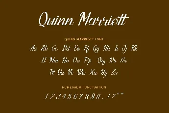 Quinn Marriott Script font