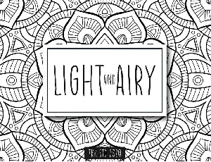 Light And Airy font