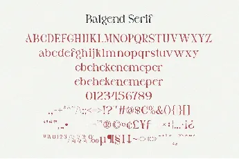 Balgen font