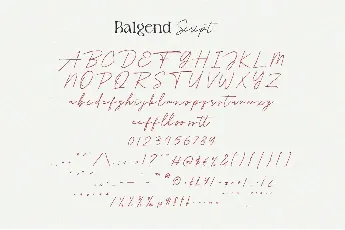 Balgen font