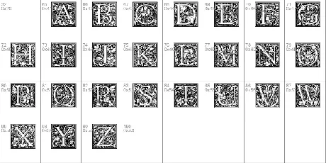 Goudy Initialen font