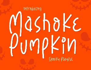 Mashoke Pumpkin font