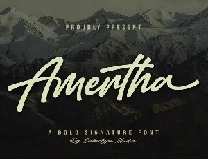 Amertha font