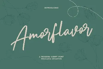 Amorflavor Handwritten font