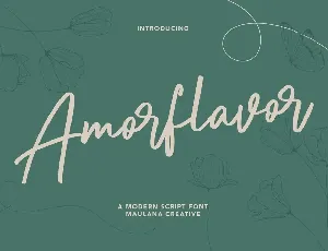 Amorflavor Handwritten font