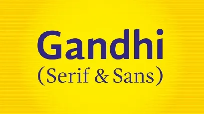 Gandhi Serif & Sans Family font