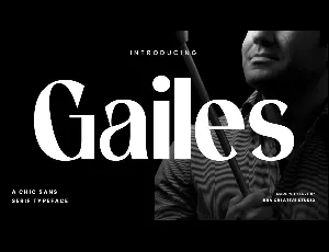 Gailes Personal Use font