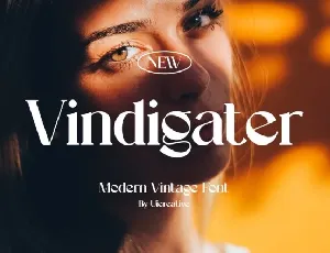 Vindigater font