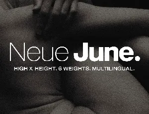 Neue June font