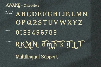 Awake font