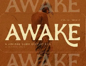 Awake font