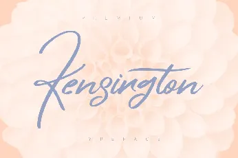 Kensington Script Free font