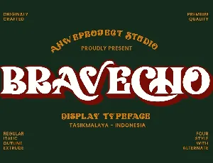 Bravecho font