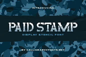 Paid Stamp Demo font