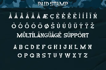 Paid Stamp Demo font