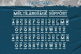 Paid Stamp Demo font