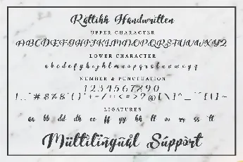 Rattihh Script font