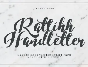 Rattihh Script font