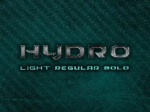 HYDRO font