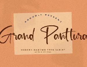 Grand Panttura font