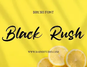 Black Rush font