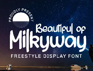 Beautiful of Milkyway font