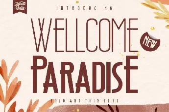 Wellcome Paradise Sans Serif font