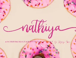 Nathiya Script font