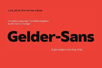 Gelder Sans Family font