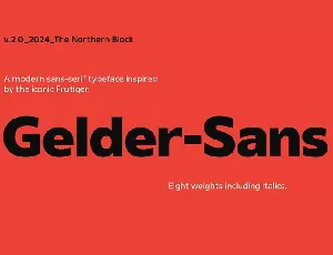 Gelder Sans Family font