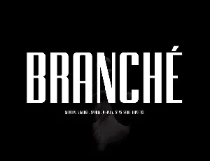 BRANCHE Typeface font