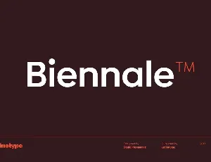 Biennale Family font