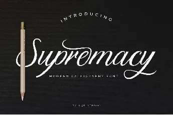 Supremacy Script Calligraphy font