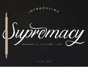 Supremacy Script Calligraphy font